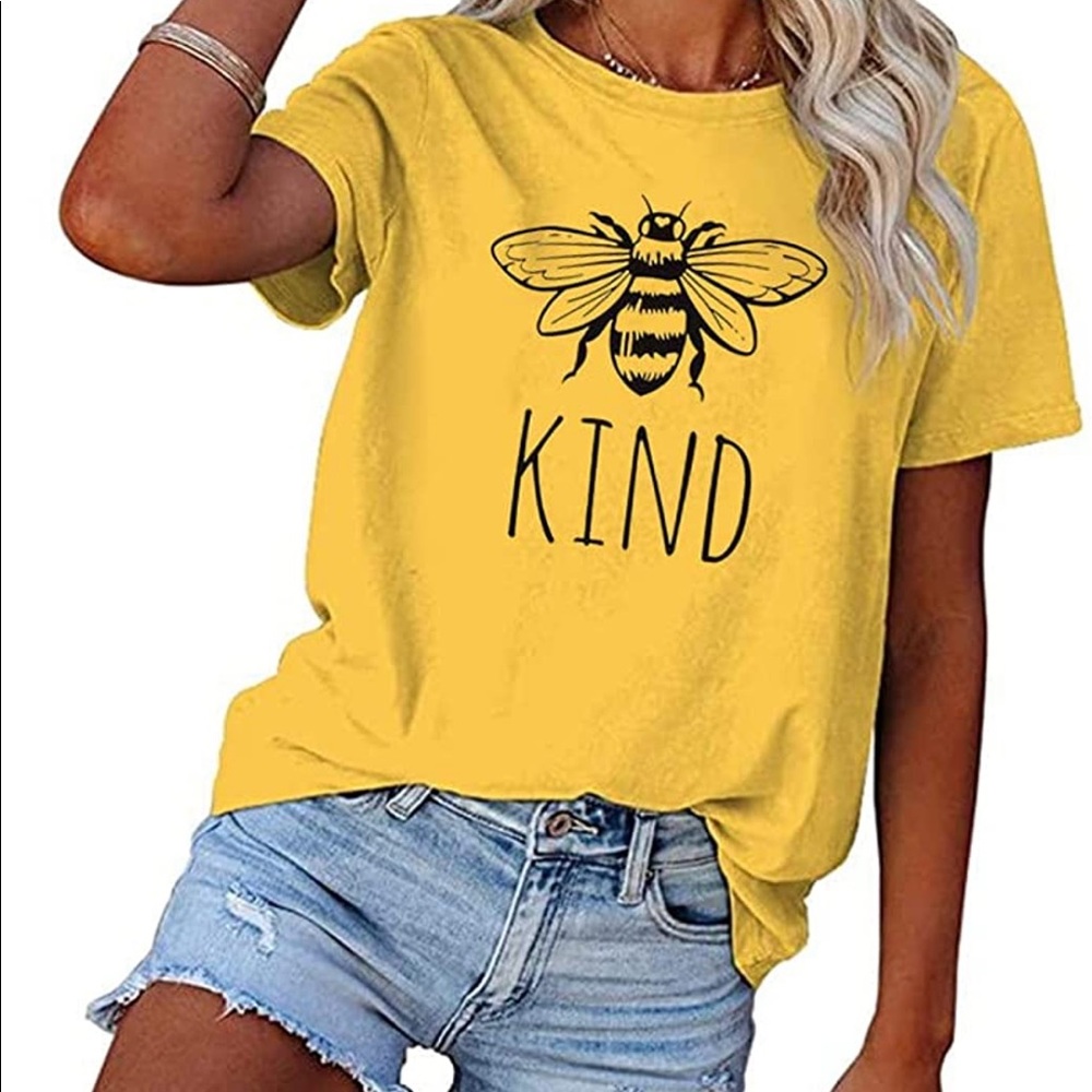 Be Kind Yellow Tee
